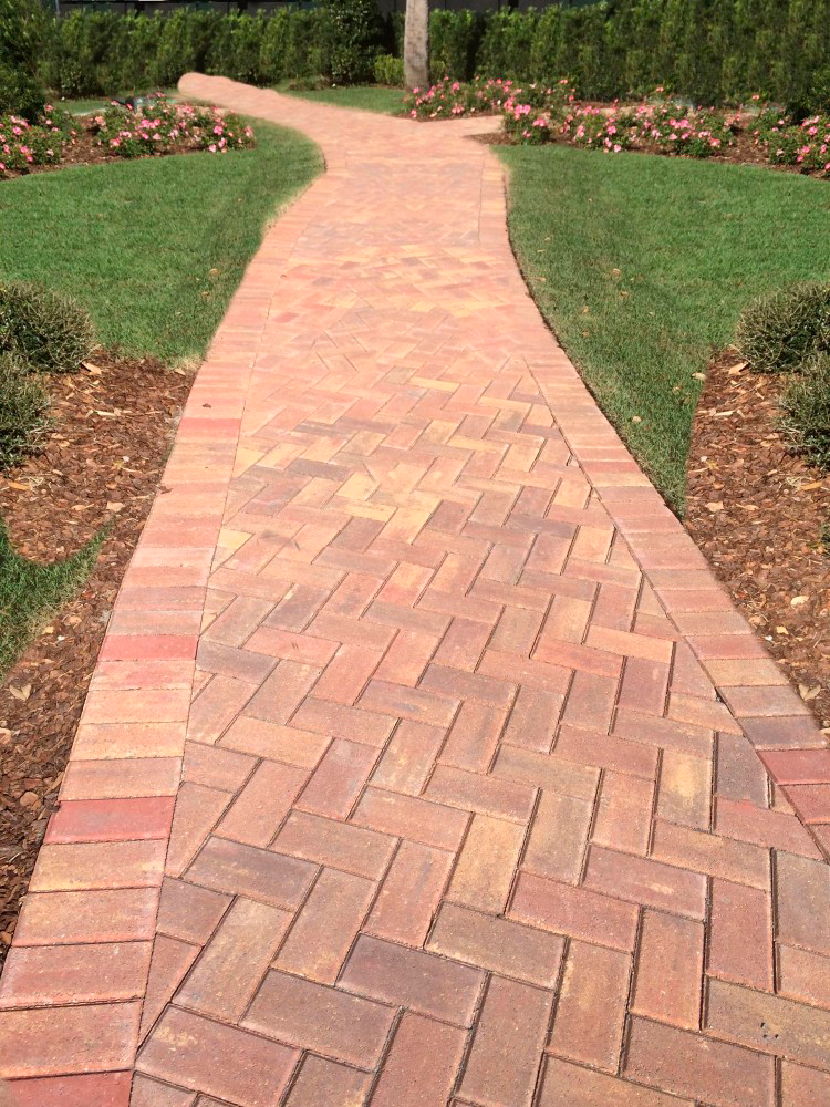 Real walkway and paver detail by X-Paver Depot