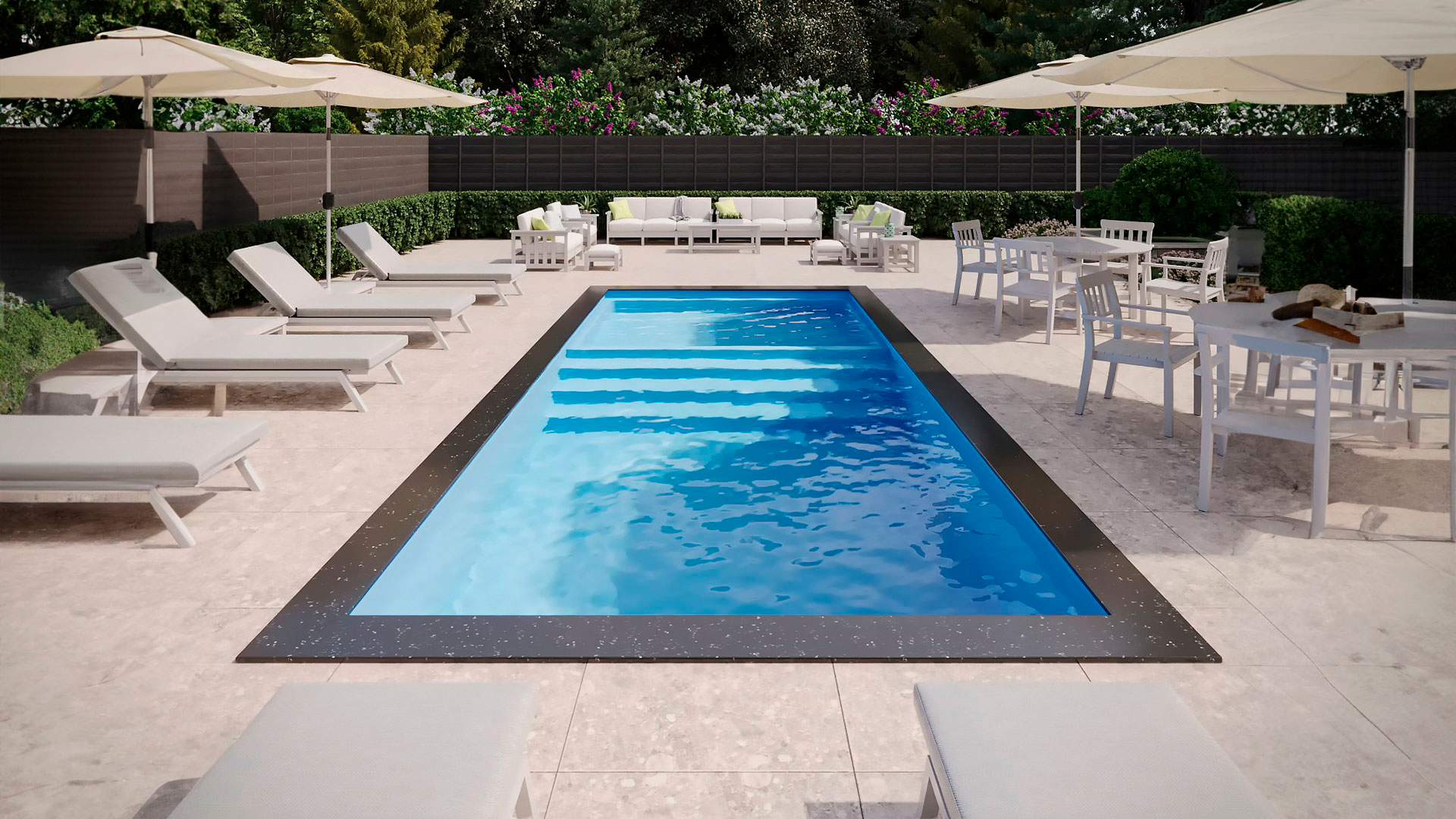 Featured outdoor project with premium pool deck